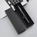 Morandi series metal rollerball pen business office gift pen with luxury black box. - Morandi Blue Pen + Lid and Base Pen Box