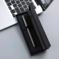 Stylo à bille en métal élégant dans une boîte cadeau noire pour affaires et bureau. - Boîte Grillée 041# / Damier
