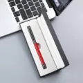 Set de stylo à bille en métal élégant avec boîte cadeau, idéal pour cadeau d'affaires pro. - 042# Boîte / Rouge