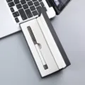 Variante de stylo signature en métal dans coffret cadeau noir, choix d'affaires élégant. - 042# Boîte / Blanc