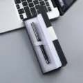 Set de stylo à bille en métal noir avec coffret cadeau élégant, idéal pour bureau et cadeaux. - Boîte 058# / Noir