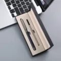 Coffret stylo à bille en métal avec boîte cadeau, stylo publicitaire d'entreprise. - Boîte à Stylo Unique / Bleu