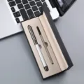 Ensemble de stylo signature en métal de luxe avec élégante boîte cadeau, papeterie. - Boîte à Stylo Unique / Blanc