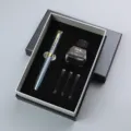 Zakelijke vulpen cadeaupakket met inktfles en patronen in een elegante zwarte doos. - Stijl 7 Set