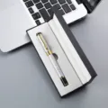 Luxueux stylo signature tête de dragon chinois avec élégant coffret cadeau affaires. - 042# Boîte / Argent
