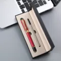 Stylo roller dragon style chinois coffret cadeau bureau d'affaires papeterie de luxe. - Boîte à Stylo Unique / Rouge
