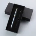 Zakelijke metalen vulpen set met geschenkdoos, elegante schrijfpen met inktpatronen inbegrepen. - 0.7mm / Grijs
