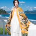 Bohemian ethnic print beach shawl summer lightweight vacation scarf sun protection wrap - 185cm / Style 9 (48)