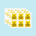 Cute yellow bear thank you stickers for baking packaging decoration and gift sealing use. - Teddy Bear