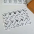 Minimalist thank you stickers for gift packing and sealing, cute design with clear text. - Style A / 3x5.5cm