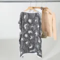 Dames stijlvolle bootmouw losse top zomer dun zwart wit geometrische print shirt new - 90X90cm losse korte stijl / Stijl 12