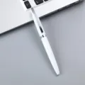 Stylo à bille en métal blanc élégant bureau papeterie écriture lisse signature cadeau stylo - Stylo blanc