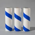 Lint roller refill 16cm diagonal tear sticky dust paper household hair remover replacement core - 16cm 90 Sheets / White Base Blue Stripes