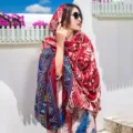 Vintage ethnic style women's shawl sun protection linen scarf with tassels red comfortable - 185cm / Style 7 (42)