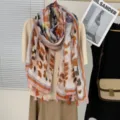 Colorful printed tassel scarf for women, lightweight spring and summer beach shawl wrapper. - 06 / 90*180cm
