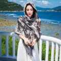 Summer ethnic style printed beach sunshade shawl lightweight scarf for women variant style - Style 8