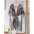 Foulard en mousseline imprimee ete plage elegant et leger chale femme mode accessoire chic - 08