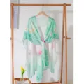 Foulard d'été en mousseline dégradé femme châle léger polyvalent plage élégant - 13