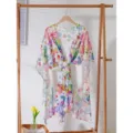 Femme foulard chiffon papillon coloré été plage châle protection solaire polyvalent. - 14