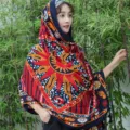 Women summer sun protection shawl ethnic boho sun pattern beach scarf lightweight soft breathable wrap - Style 16