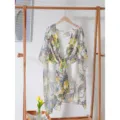 Femme dégradé mousseline châle été léger polyvalent mode imprimé animal cardigan écharpe - 18