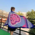 2023 Ethnic Printed Thickened Cotton Shawl Versatile Scarf Sun Protection Fashion Women - 13-2