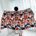 Ethnic style silk scarf large shawl summer beach sun protection wrap for women and travel. - Ethnic Chinese Style