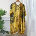 Spring summer satin split sunscreen silk scarf shawl women elegant outer wear beach cape - 90*180cm / 17