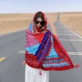 Chale femme style ethnique protection solaire foulard leger pour voyage desert plage mode. - Variante 214