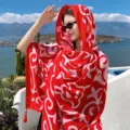 Bohemian ethnic style women shawl summer sun protection headscarf vacation design. - Variant 309