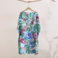 Floral Print Chiffon Sunscreen Shawl Detail Lightweight Kimono Cardigan Summer Wear - 11