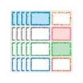 Colorful self-adhesive name badge stickers for school meetings and party events, 8 pieces. - CX-84 Style
