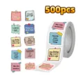 500 pcs rouleau d'autocollant de scellement décoratif citations positives journal ruban - CX-175 / Paquet de 500 Pièces