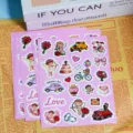 Valentine day stickers wedding theme love stickers for scrapbooking invitations and party decor - Style B