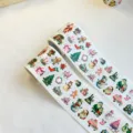 Christmas sticker rolls waterproof holiday DIY decorative labels 24 patterns party supplies - Style D