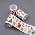 Christmas sticker roll waterproof festive DIY party decor gift wrapping 480pcs pack - Style B