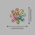 Autocollant fleur inspirant citation positive imperméable pour ordinateur gourde, coloré. - Autocollant Fleur Positive (CX-206)