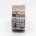 Thank You Sticker Roll Floral Bicycle Design Square Copperplate Decorative Seal Sticker - CT-14 / 3x3cm 300 Stickers