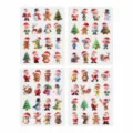 64st Schattige Kerst 3D Cartoon Stickers Set Waterdicht DIY Dagboek Laptop Decor - Meerkleurig