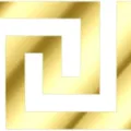 10pcs Gold Mirror Acrylic Wall Sticker Geometric Greek Key Design Home Decor 3D Wall Art - 10 Pieces/Pack / Gold