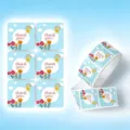 Cute square thank you stickers self-adhesive label roll for journaling gift sealing packaging - Rainbow Cloud (CX-277C)