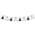 Halloween fantasma e lapide ghirlanda striscione decorazione per festa spettrale atmosfera. - Striscione Sagomato Halloween Stile C