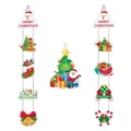 Weihnachten Türbehang Set mit Weihnachtsmann und Tannenbaum Ornamenten für Dekoration. - Weihnachts-Banner & Weihnachtsbaum-Türhänger