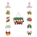 Weihnachtstür hängende Banner Set, festliche Party Dekoration mit niedlichen Weihnachtsmann. - Weihnachts-Banner & Türhänger mit vier Weihnachtsmännern