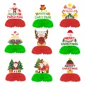 Weihnachten Wabenball Tischdeko Set 9 Stueck festliche Party Deko Zubehoer Artikel - Weihnachten Waben Stil A