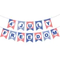 USA 4. Juli Wimpelkette Unabhängigkeitstag Party Hängende Dekorationen patriotische Flaggen - Unabhängigkeitstag Banner Stil B