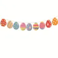 Easter egg banner party decoration colorful hanging garland holiday festive supplies - Easter Shaped Egg Banners - Style A