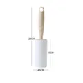 Lint roller with ergonomic handle and clear size marks, ideal for home daily cleaning use. - 40 Sheets/1 Roll / Yellow