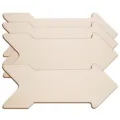 Señales de flecha de madera sin terminar manualidades DIY paquete de 4 recortes de flecha de madera - Set de 4 piezas