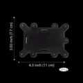 Adaptateur supérieur de clip de badge d'infirmière en acrylique transparent pour bureau. - Style A / 2 Pièces